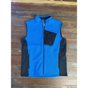 Spyder Men’s XL Blue Performance Fleece Vest Outdoor Athletic Softshell Panels